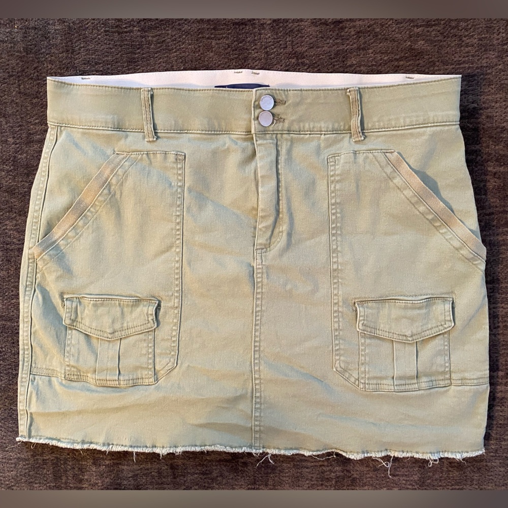 Democracy green cargo skirt